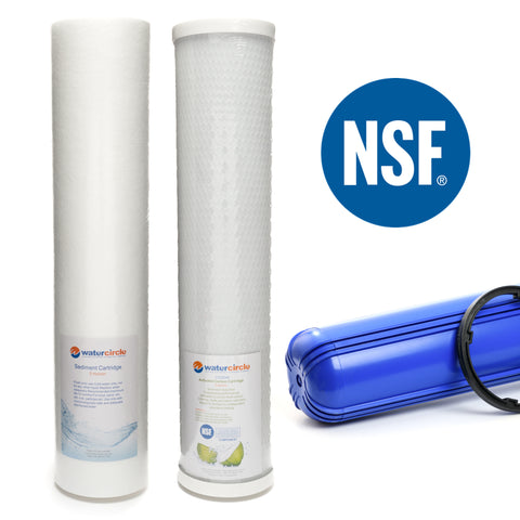 20" x 4.5" NSF Carbon + Sediment (Polypropylene) filter for big blue housing