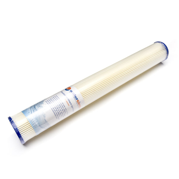 20" x 2.5" Pleated sediment filter 5, 10 or 20 micron