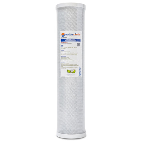 Watercircle 2045C5 20" x 4.5" 5 micron NSF approved carbon filter (Chlorine)