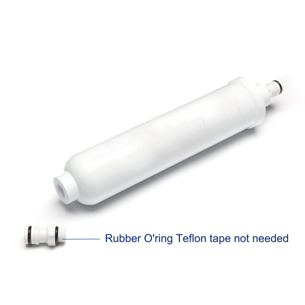 12" Anti-Bacterial In-Line Sediment Filter with garden hose quick connectors