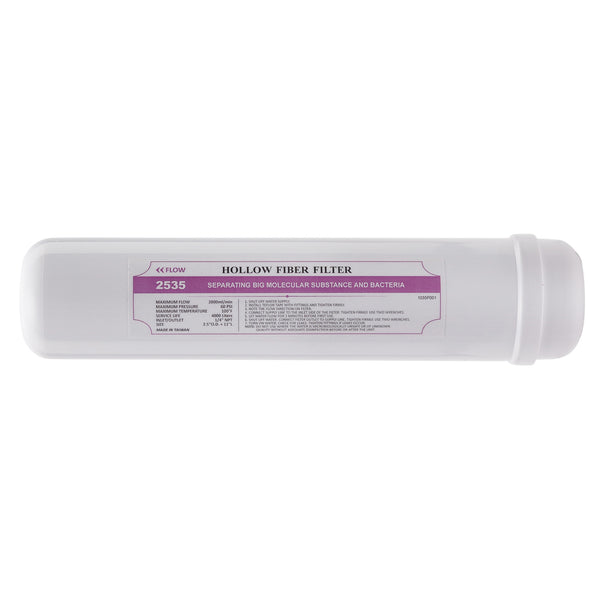 12" Anti-Bacterial In-Line Sediment Filter with garden hose quick connectors