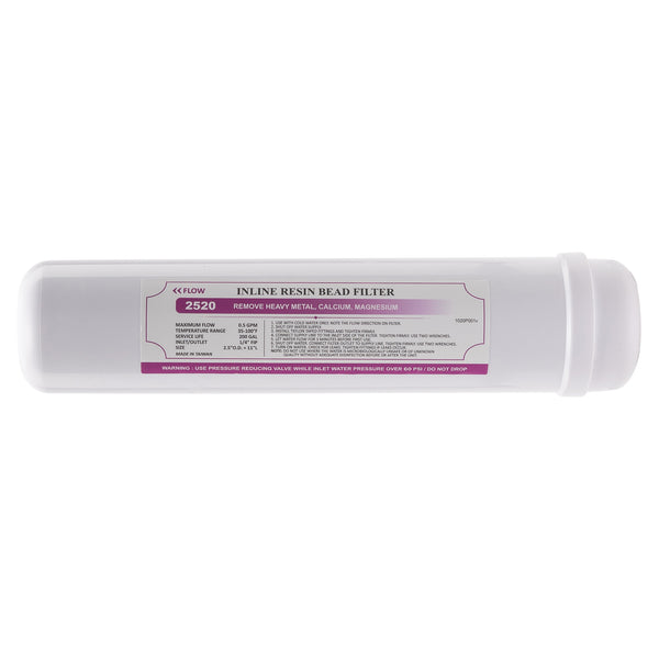 12" Hard Water In-Line Sediment Filter with garden hose quick connectors for Car / Window cleaning