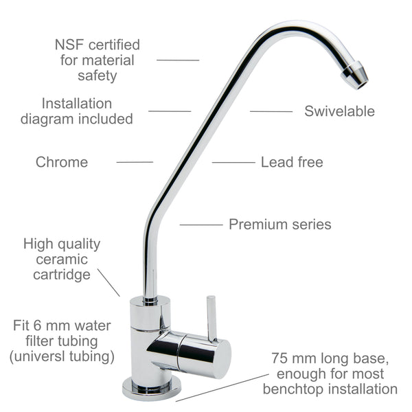 Complete set Triple Quick Change Under sink water filter with MDL01 Tap