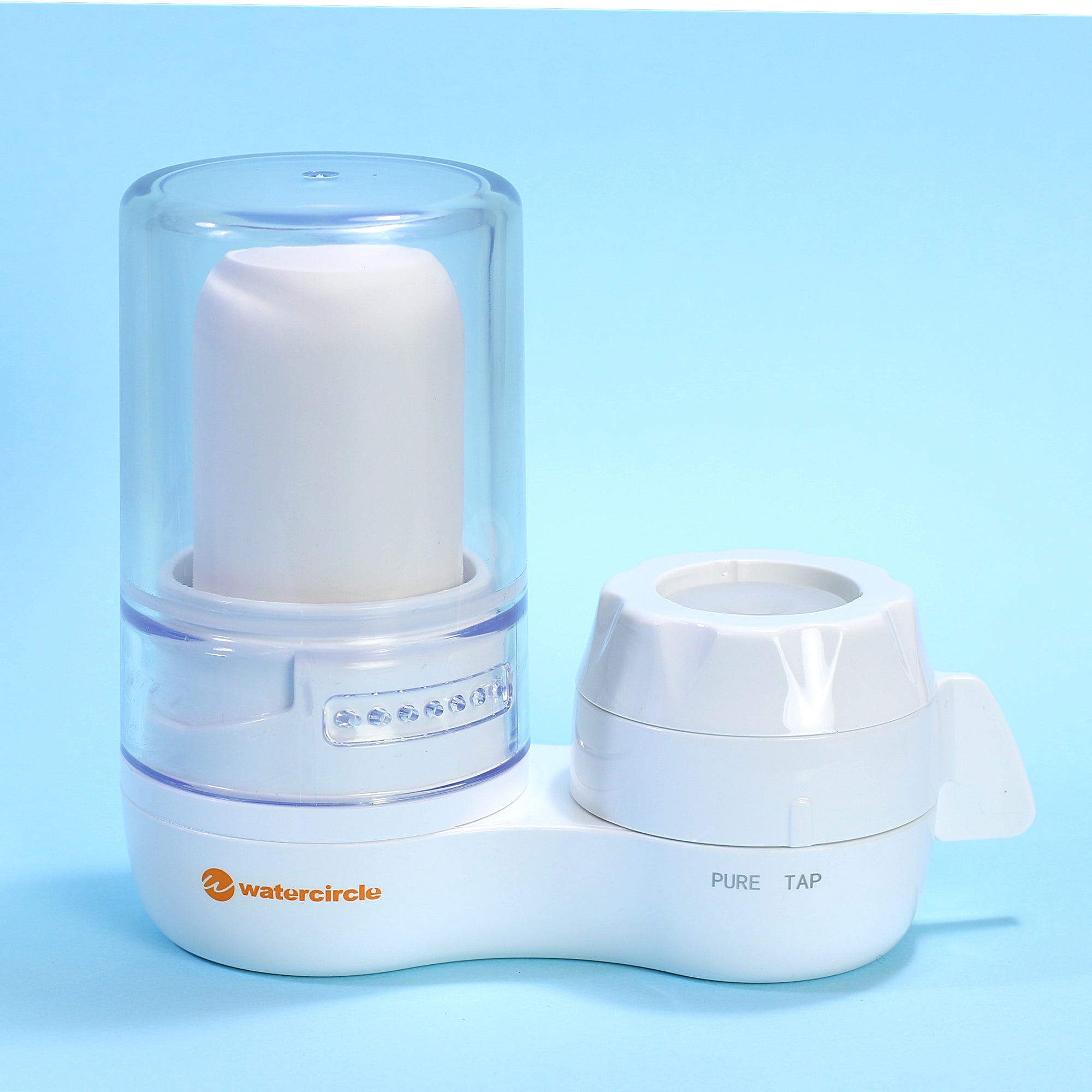 On Tap Benchtop 2 stages water filter system complete set CERAMIC with Carbon 0.5 micron clear housing