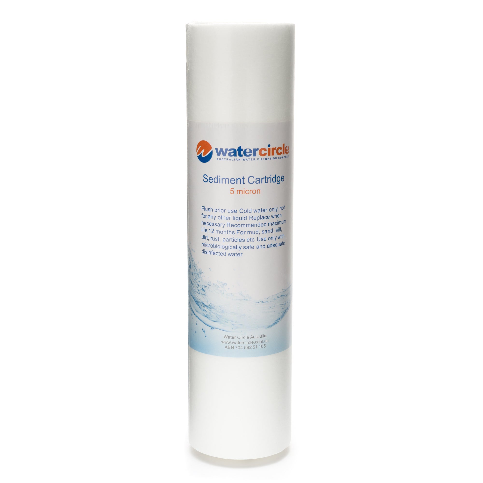 10" x 2.5" Sediment filter (Polypropylene) 5 or 0.5 micron