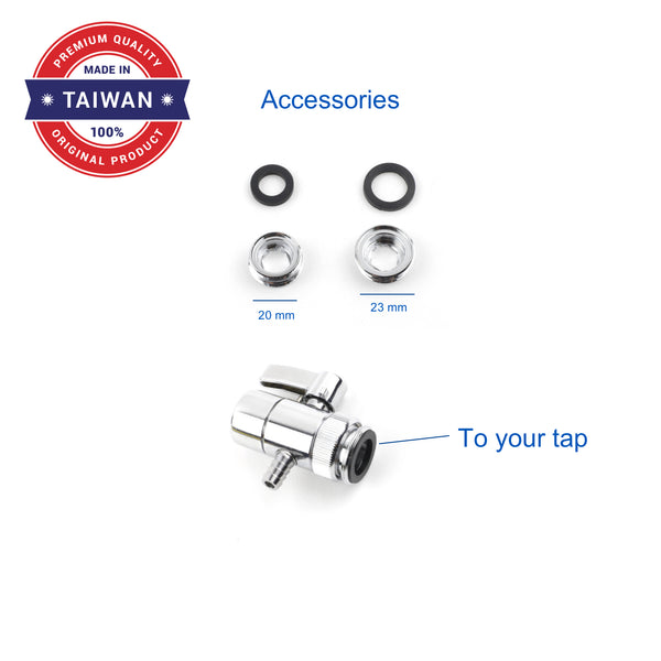 Twin Bench top / Counter top water filter system complete set with 0.5 micron cartridges