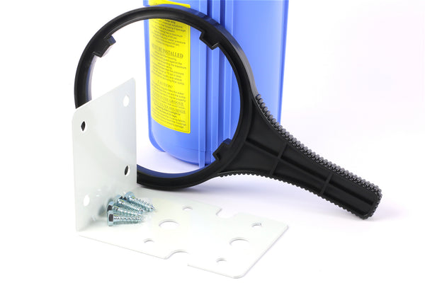 Watermark Approved 10" x 4.5" Single Big Blue Housing with 0.5 micron carbon block filter