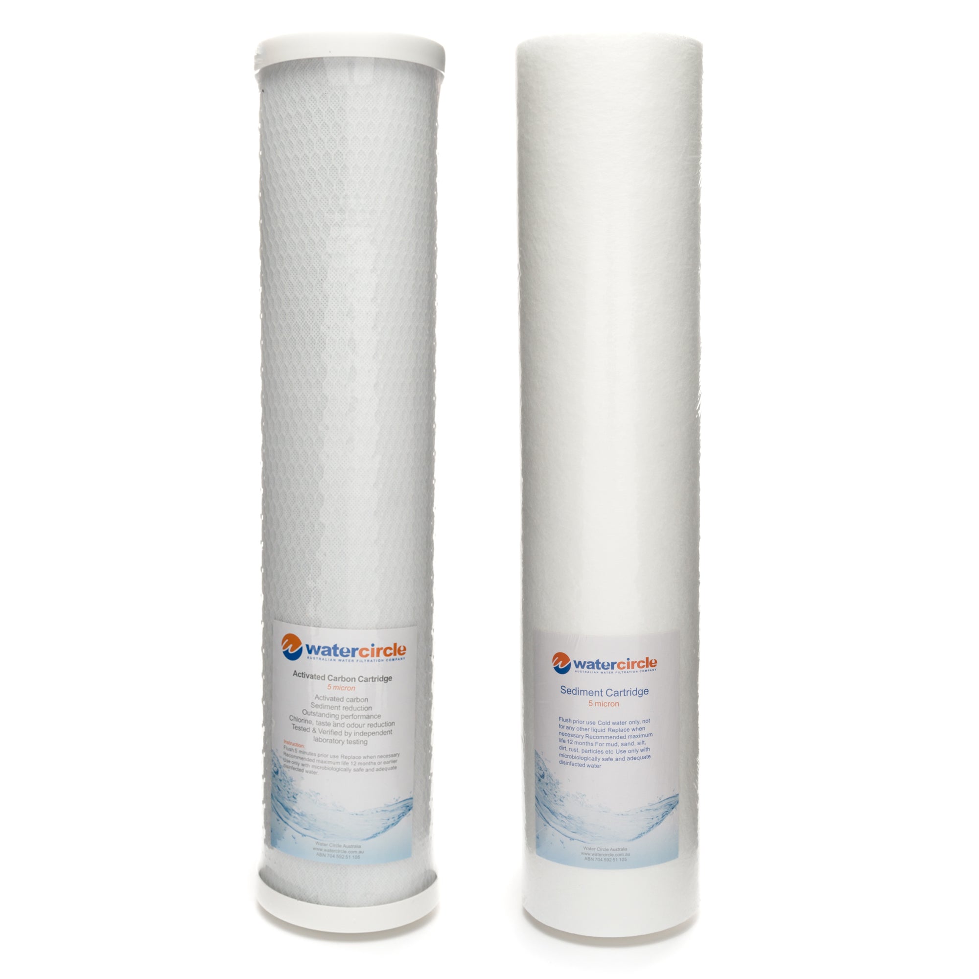 20" x 4.5" Carbon + Sediment (Polypropylene) filter for big blue housing