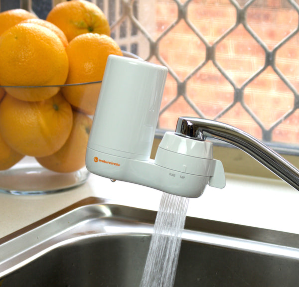 On Tap 2 stages water filter system complete set CERAMIC with Carbon 0.5 micron white housing