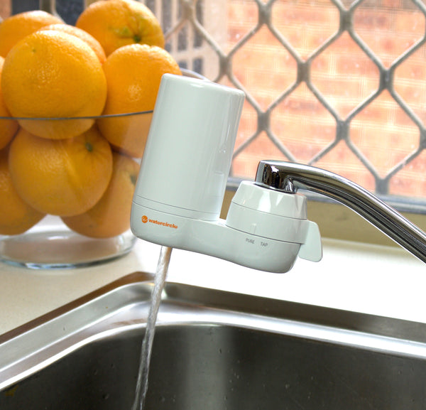 On Tap 2 stages water filter system complete set CERAMIC with Carbon 0.5 micron white housing