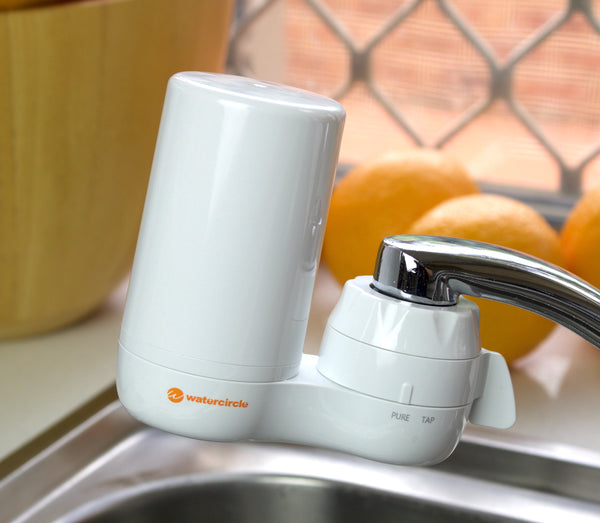 On Tap 2 stages water filter system complete set CERAMIC with Carbon 0.5 micron white housing
