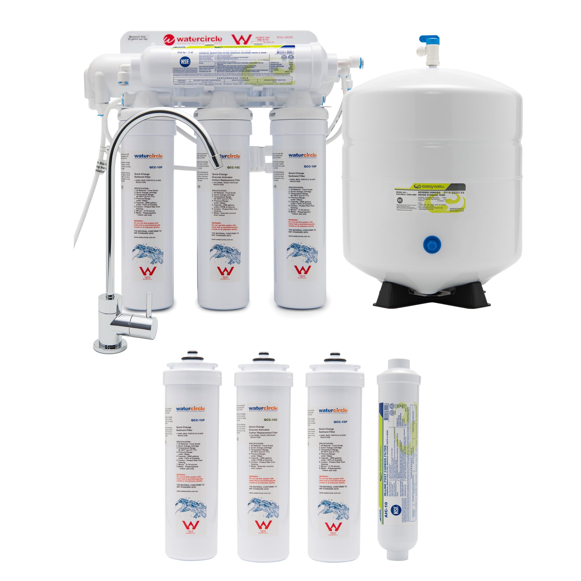 "SALE" QCC Reverse Osmosis (RO) system 5 stage ROQ3405 with MDL02 Tap