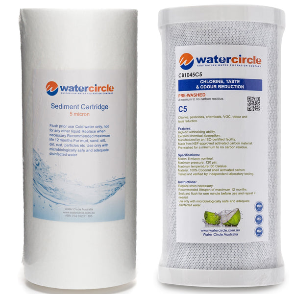 5 micron 10" x 4.5" NSF Carbon + Sediment (Chlorine)