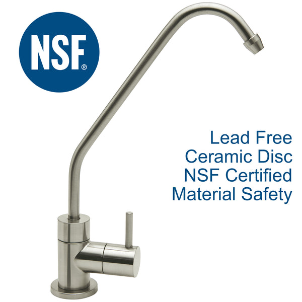 Watercircle water filter faucet for RO/water filter system Brushed Nickel MDL3