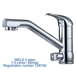 3 way water filter faucet / kitchen mixer tap hot cold and filtered water