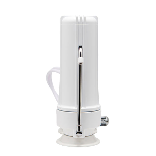 Twin Bench top / Counter top water filter system complete set with 0.5 micron cartridges