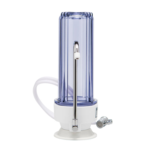 Single Bench top / Counter top water filter system complete set with 0.5 micron cartridges