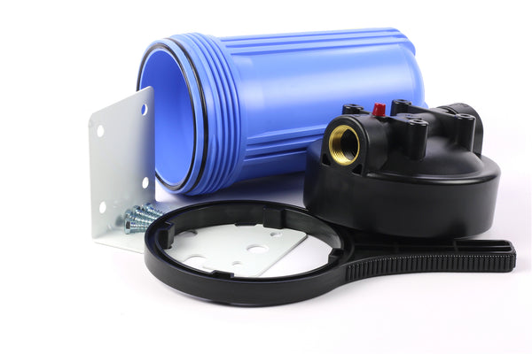 Watermark Approved 10" x 4.5" Single Big Blue Housing with 0.5 micron carbon block filter