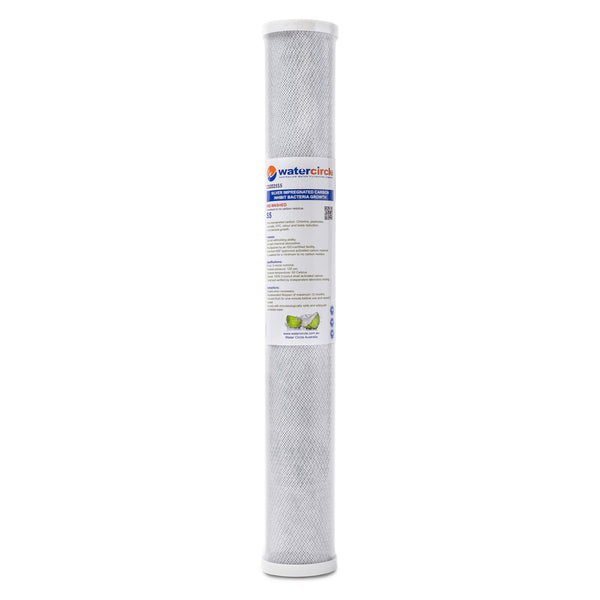 Watercircle 1025S5 20" x 2.5" 5 micron Silver impregnated water filter cartridge
