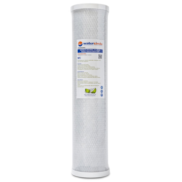 Watercircle 2045M5 20" x 4.5" 5 micron (Chloramine & Chlorine)reduction filter