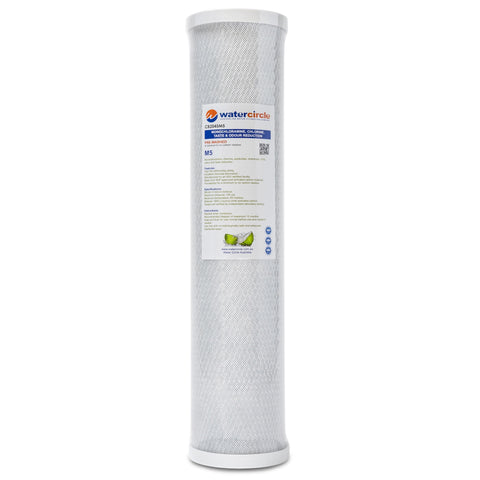 Watercircle 2045M5 20" x 4.5" 5 micron (Chloramine & Chlorine)reduction filter