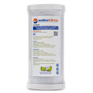 Watercircle 1045S5 10" x 4.5" 5 micron Silver impregnated water filter cartridge