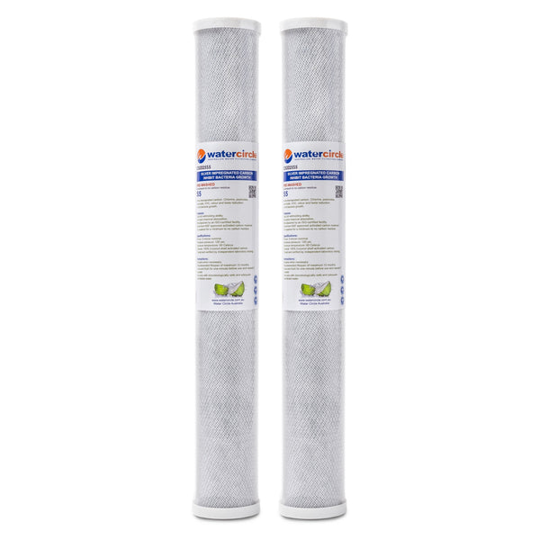 Watercircle 1025S5 20" x 2.5" 5 micron Silver impregnated water filter cartridge