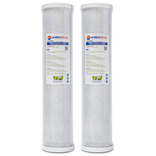 Watercircle 2045M5 20" x 4.5" 5 micron (Chloramine & Chlorine)reduction filter