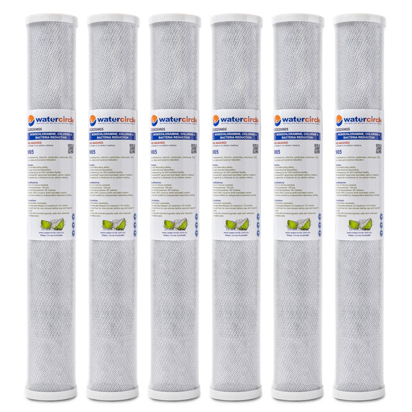 Watercircle 2025M05 20" x 2.5" 0.5 micron (Chloramine & Chlorine)reduction filter