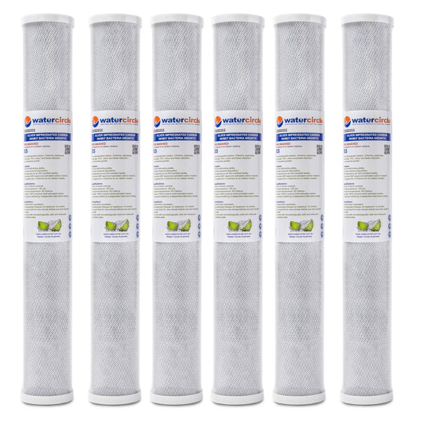 Watercircle 1025S5 20" x 2.5" 5 micron Silver impregnated water filter cartridge